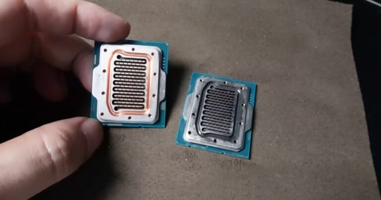 PC modder turns Intel heat-spreader into the coolest water block ever